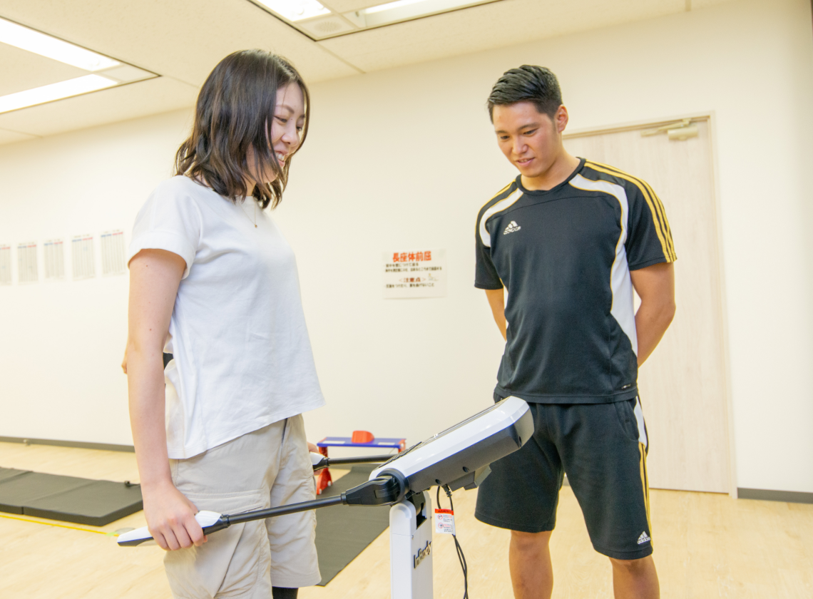 体力測定で、健康経営を推進。